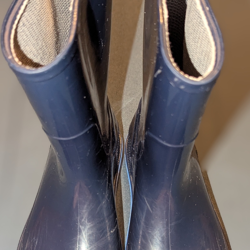 Blue Mid-Calf Rain & Snow Boots